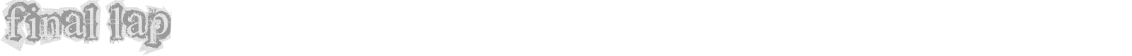 Final Lap font preview